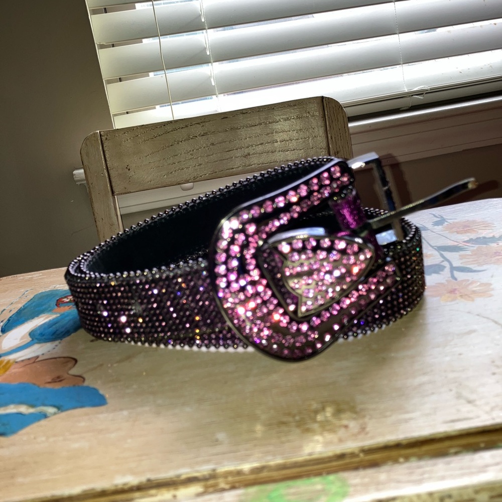 Purple Rihnstone Belt